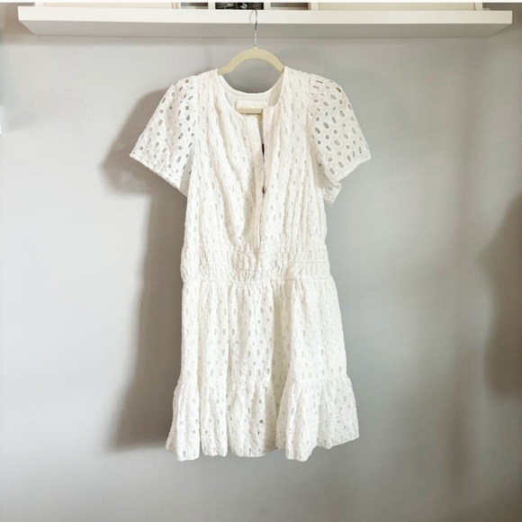 NWT Anthropologie Somerset Eyelet Mini Dress 1X - Picture 3 of 4